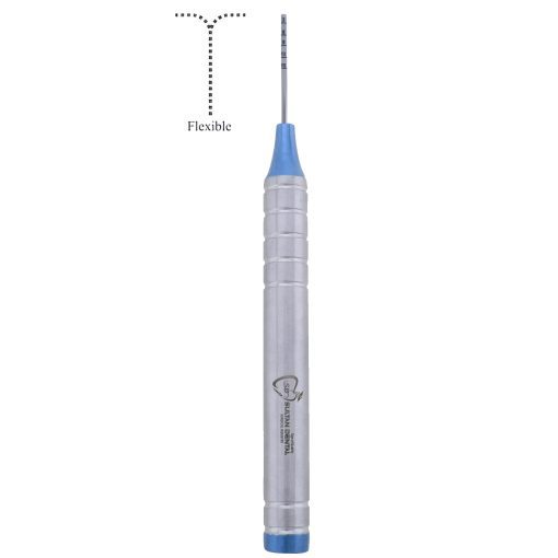 Periotome Flexible 2mm Straight ? 13mm hallow handle Flexible Titanium Blade with Micro Serrated