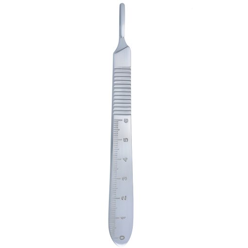 Scalpel handle no.3 with scale