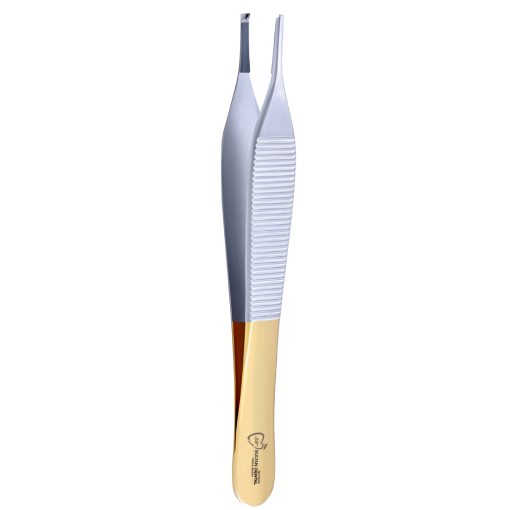 Adson tweezer with Teeth 1X2 TC 12cm